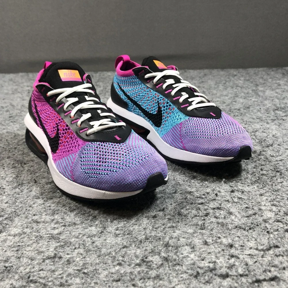 Nike Air Max Flyknit Racer Fuchsia Dream Womens 8.5 Purple Blue FD0822-500